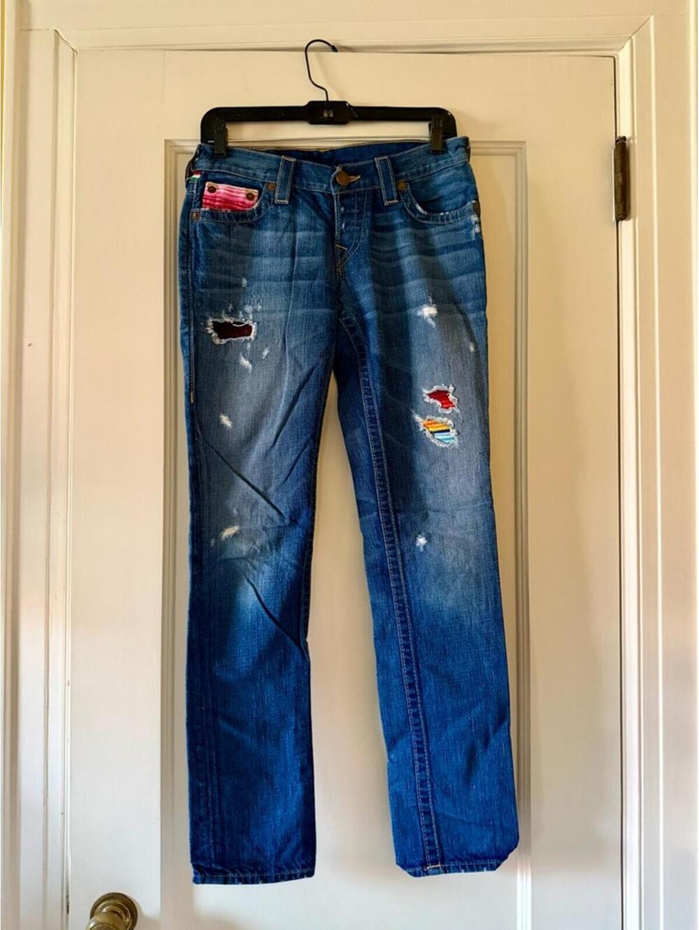 Vintage True Religion Brianna Baja Boyfriend Jeans 25 NWOT